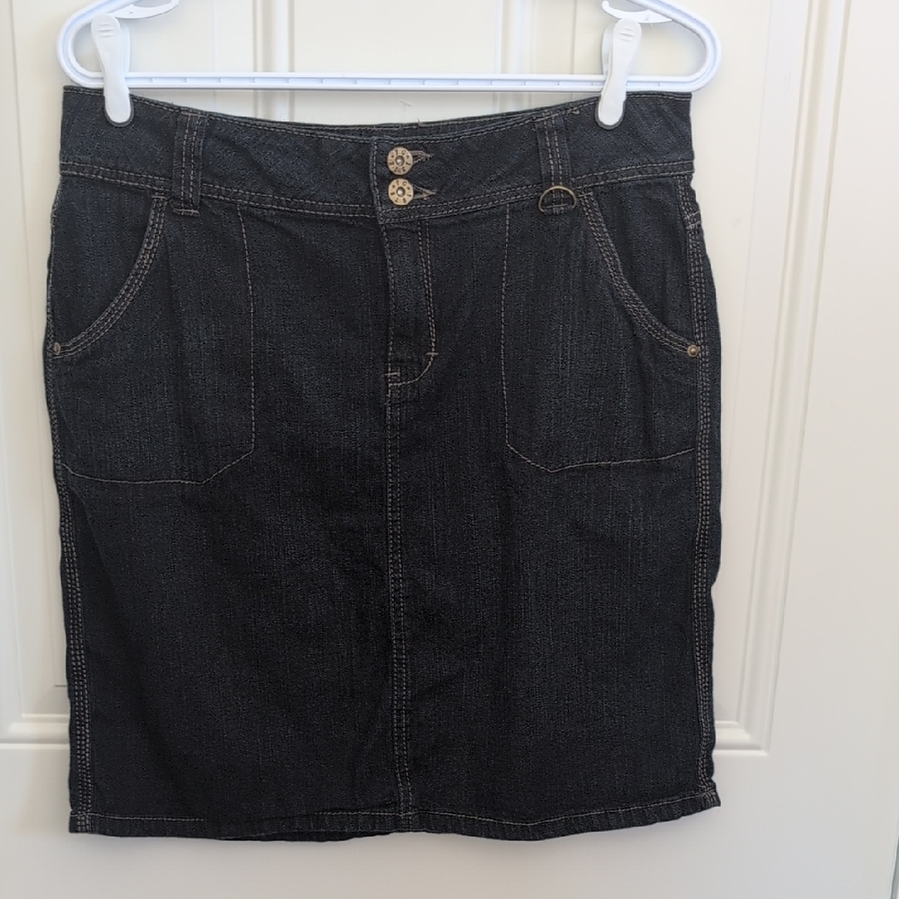 3/$20 Faded Glory Black Cargo Pencil Skirt